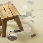 Kindervloerkleed Lucky Zoo 2.0 kunstvezels - Beige - 80 x 150 cm