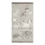 Tapis enfant Lucky Zoo 2.0 Argenté - 80 x 150 cm