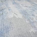 Kurzflorteppich Radiate Polyester - Blau - 80 x 150 cm