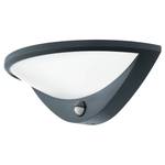 LED-wandlamp Belcreda polyetheen/aluminium - 1 lichtbron - Zwart