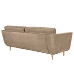 Sofa Vieux Lyon (3-Sitzer) Microfasser - Microfaser Panja: Beige