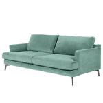 Sofa Vieux Bourg (3-Sitzer) Webstoff - Flachgewebe Nona: Blau