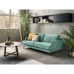 Sofa Vieux Bourg (3-Sitzer) Webstoff - Flachgewebe Nona: Blau