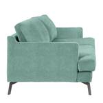 Sofa Vieux Bourg (3-Sitzer) Webstoff - Flachgewebe Nona: Blau