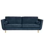 Sofa Vieux Lyon (3-Sitzer) Microfasser - Microfaser Panja: Blau