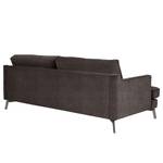 Sofa Vieux Bourg (3-Sitzer) Webstoff - Flachgewebe Nona: Dunkelgrau