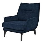 Fauteuil Vieux Vichy Microfibre - Microfibre Alana: Bleu foncé