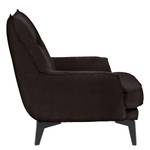 Fauteuil Vieux Vichy Cuir - Cuir Lecia: Marron foncé