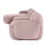 Ecksofa Vieux Colpo Flachgewebe - Flachgewebe Meave: Mauve - Breite: 344 cm - Longchair davorstehend links