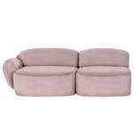 Sofa Vieux Colpo (2-Sitzer) Flachgewebe - Flachgewebe Meave: Mauve - Armlehne davorstehend links