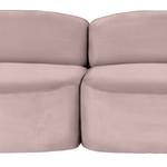 Sofa Vieux Colpo (2-Sitzer) Flachgewebe - Flachgewebe Meave: Mauve - Armlehne davorstehend links