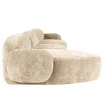 Ecksofa Vieux Colpo Microfaser - Microfaser Alana: Creme - Breite: 344 cm - Longchair davorstehend links