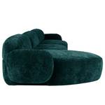 Ecksofa Vieux Colpo Microfaser - Microfaser Alana: Petrol - Breite: 344 cm - Longchair davorstehend links