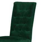 Chaise capitonnée Selda II Velours / Hêtre massif - Vert foncé