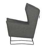 Fauteuil Caleta Tissu - Tissu Sogol: Gris foncé - Sans repose-pieds