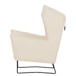 Sessel Caleta Webstoff Sogol: Creme - Ohne Hocker