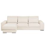 Ecksofa Gurabo Webstoff Sogol: Creme - Longchair davorstehend links