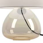 Lampe Salo II Coton / verre - 1 ampoule - Ambre jaune