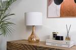 Lampe Salo V Coton / verre - 1 ampoule