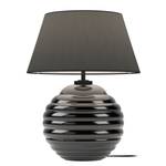 Lampada da tavolo Arendal Cotone / Vetro - 1 punto luce - Nero