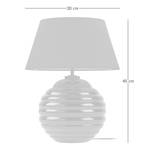 Lampe Arendal Coton / verre - 1 ampoule - Noir