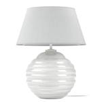 Tafellamp Arendal katoen/glas - 1 lichtbron - Wit