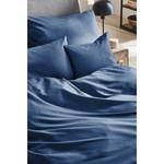 Parure de lit Montainville Coton - Bleu jean - 155 x 220 cm + oreiller 80 x 80 cm