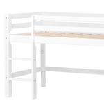 Halfhoog bed Hoppekids Basic I Wit - 70 x 190 cm - Met ladder