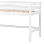 Halfhoog bed Hoppekids Basic I Wit - 70 x 190 cm - Met ladder