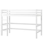 Lit mezzanine Hoppekids Basic II Blanc - Bois massif - 208 x 145 x 101 cm