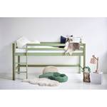 Halfhoog bed Hoppekids Basic I Groen - 90 x 200cm - Met ladder