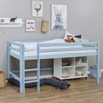 Lit mezzanine Hoppekids Basic I Bleu clair - 90 x 200cm - Avec échelle