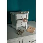 Mini commode Engolasters Sapin massif - Blanc