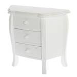 Mini commode Engolasters Sapin massif - Blanc