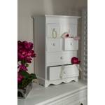 Mini commode Civis Sapin massif - Blanc