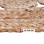 Teppich Balo Jute / Baumwolle - Natur - Durchmesser: 80 cm