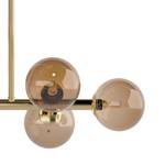 Lampada da soffitto KJUL 6 punti luce Ferro / vetro - Metallo oro lucido / Vetro color ambra