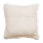 Coussin en fourrure synthétique Lambskin Blanc