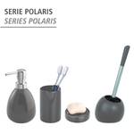 Brosse WC Polaris Céramique / Silicone - Gris