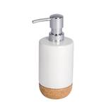 Distributeur de savon Corc Céramique - Blanc / Marron