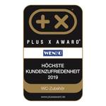 WC-Garnitur Coni Keramik / Kunststoff - Weiß / Chrom