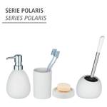 Brosse WC Polaris II Céramique - Blanc - Blanc mat