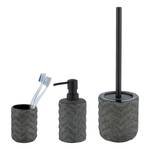 Set badkameraccessoires Mantua (3-delig) keramiek - zwart