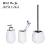 WC-Garnitur Malta Keramik - Weiß - Weiß