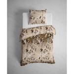 Parure de lit GOTS Isabelle Flanelle - Beige - 155 x 220 cm + oreiller 80 x 80 cm