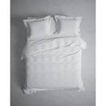 Bettwäsche Punto Baumwolle Satin - Weiß - 240 x 200/220 cm + 2 Kissen 70 x 60 cm