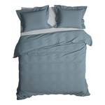 Parure de lit Banda Satin de coton - Bleu Gris - 260 x 200/220 cm + 2 oreillers 70 x 60 cm