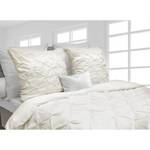 Parure de lit Nova Satin mako - Blanc laine - 155 x 220 cm + oreiller 80 x 80 cm