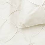 Parure de lit Nova Satin mako - Blanc laine - 155 x 220 cm + oreiller 80 x 80 cm