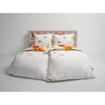 Parure de lit réversible GOTS Janice Sergé de coton - Multicolore - 135 x 200 cm + oreiller 80 x 80 cm